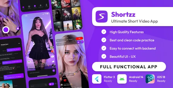 Shortzz - Tiktok Clone - Short Video App Live Streaming App